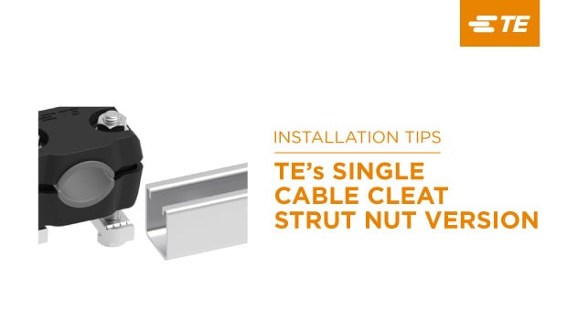 cable cleats strut nut mounting versions